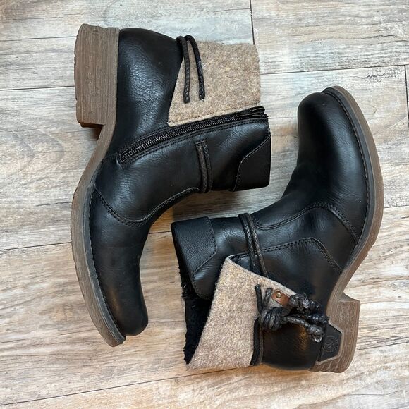 Rieker Shoes - Rieker Boots Womens 41 Ankle Bootie Black Casual Comfort Round Toe Block Heels